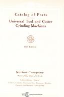Norton-Norton Tool and Cutter Grinding Machines, Catalog of Parts Manual 1927-Belt Driven Grinder-Motor Driven Grinder-No. 1 Belt Driven-No. 2 Belt Driven-04